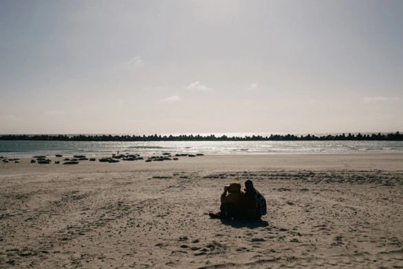 Quiet Companionship on Dune Beach, Helgoland