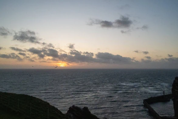 Sunset Over the North Sea, Helgoland