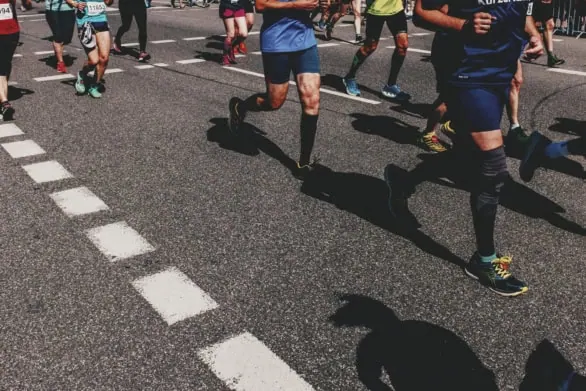 Marathon Runners in Motion