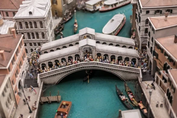 Miniature of the Rialto Bridge in Venice