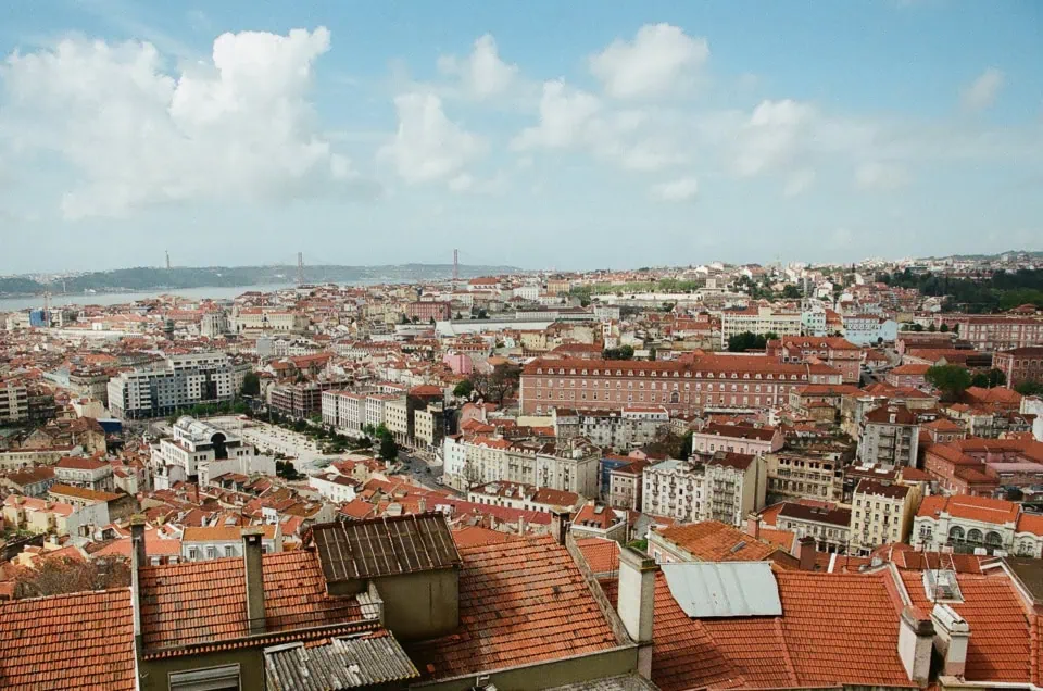 Stunning view of Lisbon's rooftops on a sunny day
