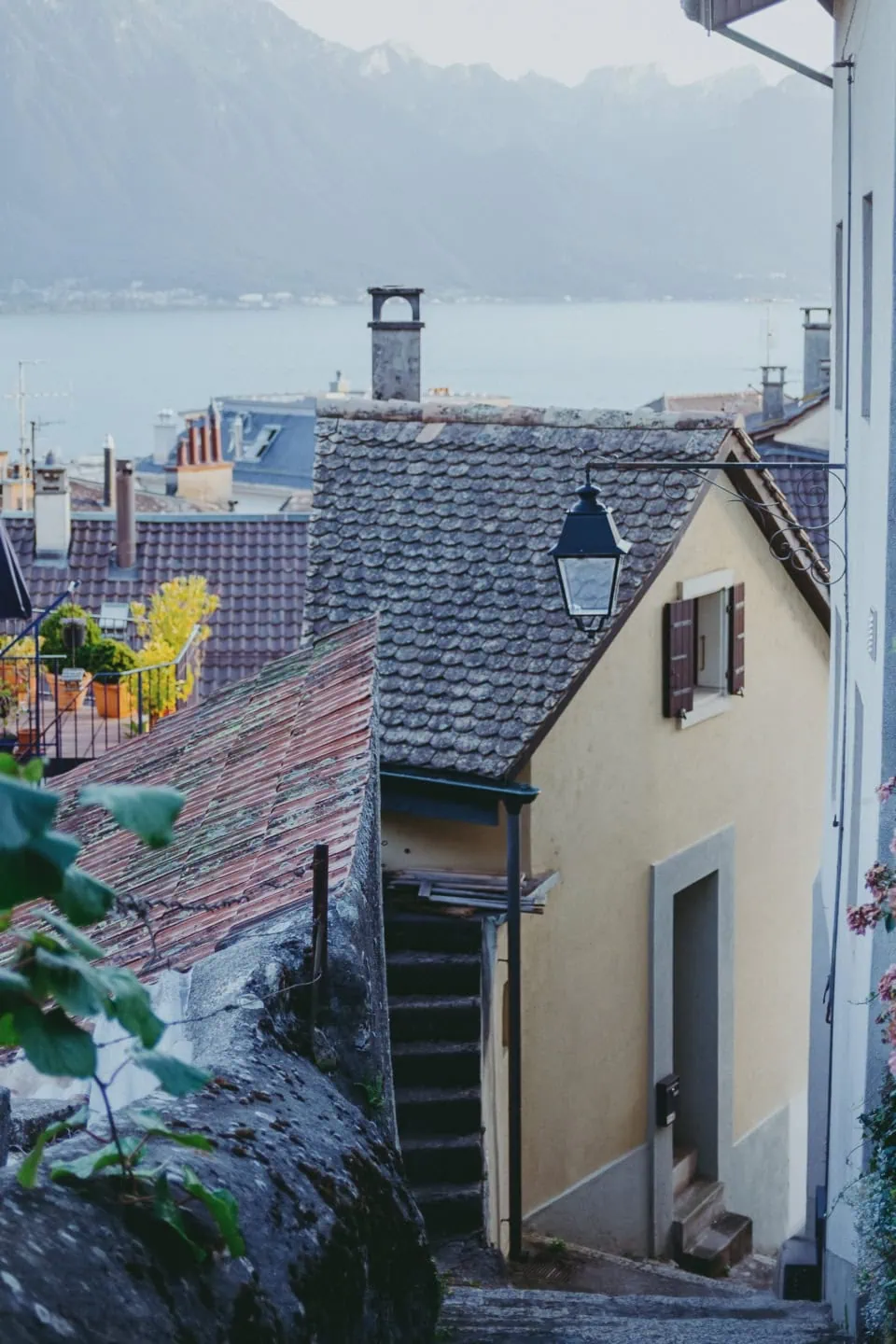 Houses in Montreux old town