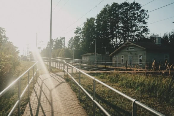 Morning Sunlight at Mellu?i Station, Jūrmala