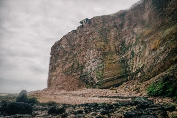 Cliffside Shelter on Helgoland